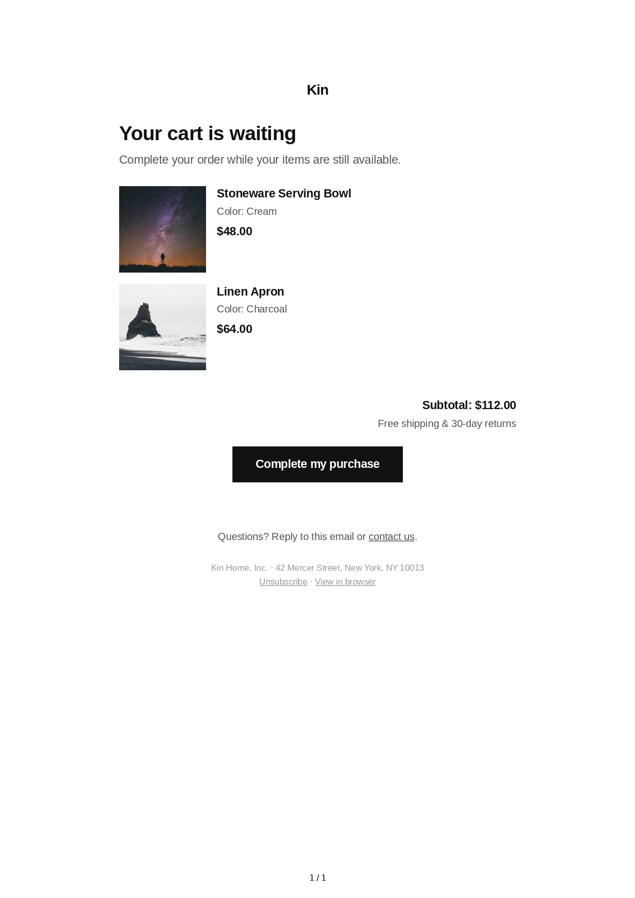 Abandoned Cart Email - Free AI Email Generator, 50+ Real Email Examples