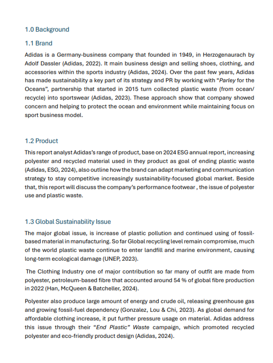 Adidas Sustainability Report - Free AI Sustainability Report Generator, 50+ Real Sustainability Report Examples