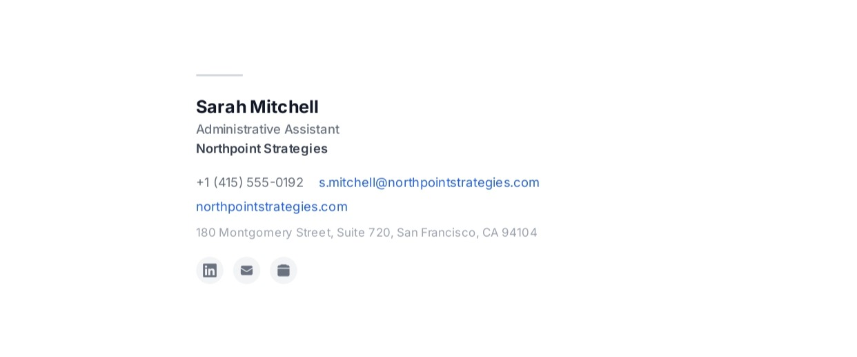 Administrative Assistant Email Signature - Free AI Email Signature Generator, 50+ Real Email Signature Examples