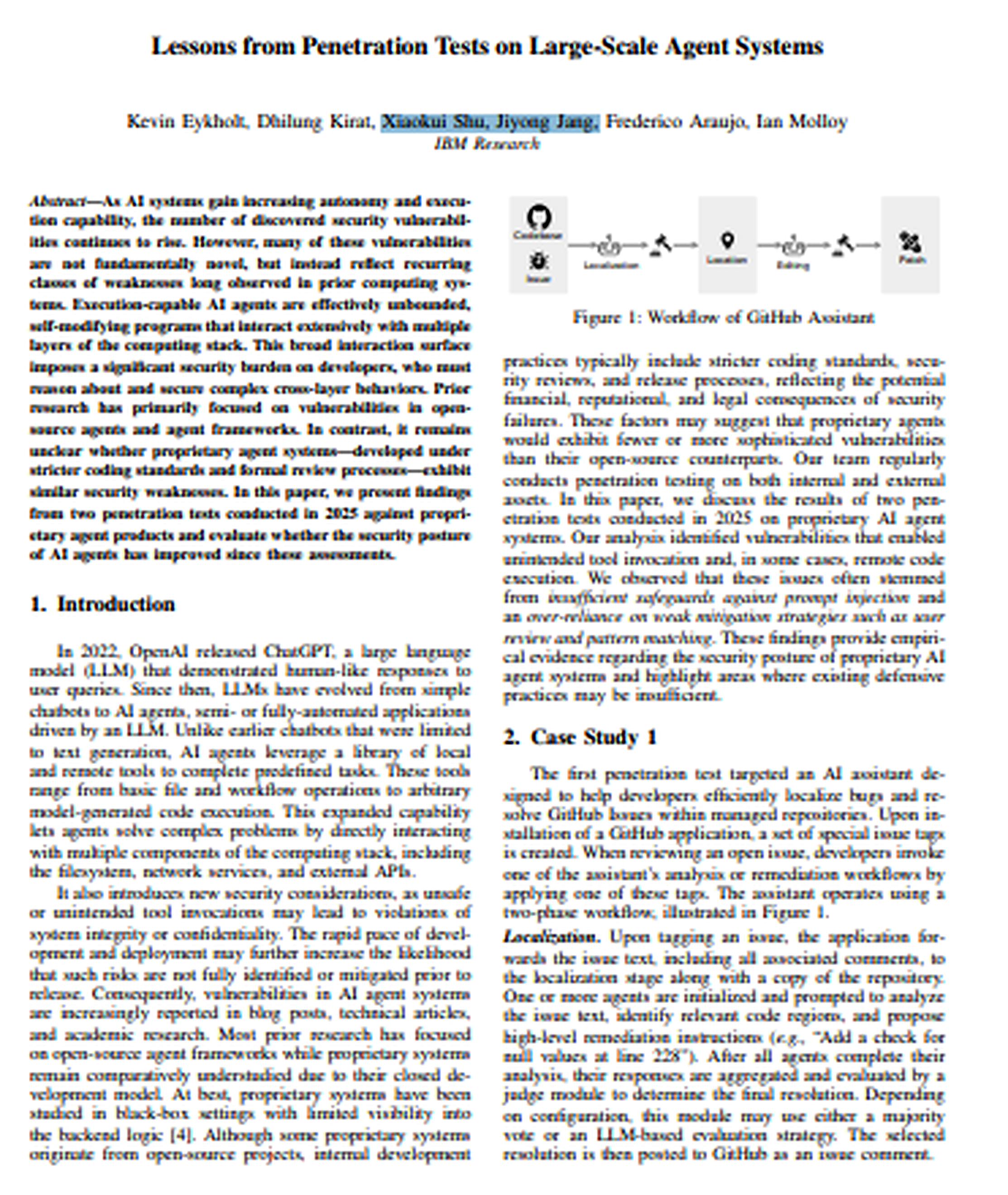 Agent Security Research Paper by IBM - Free AI Research Paper Generator, 50+ Real Research Paper Examples