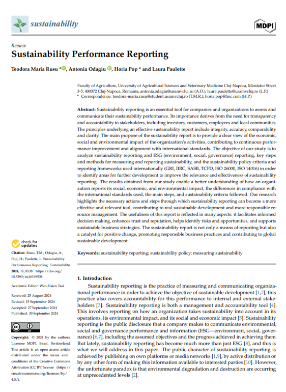 Agriculture Sustainability Report - Free AI Sustainability Report Generator, 50+ Real Sustainability Report Examples
