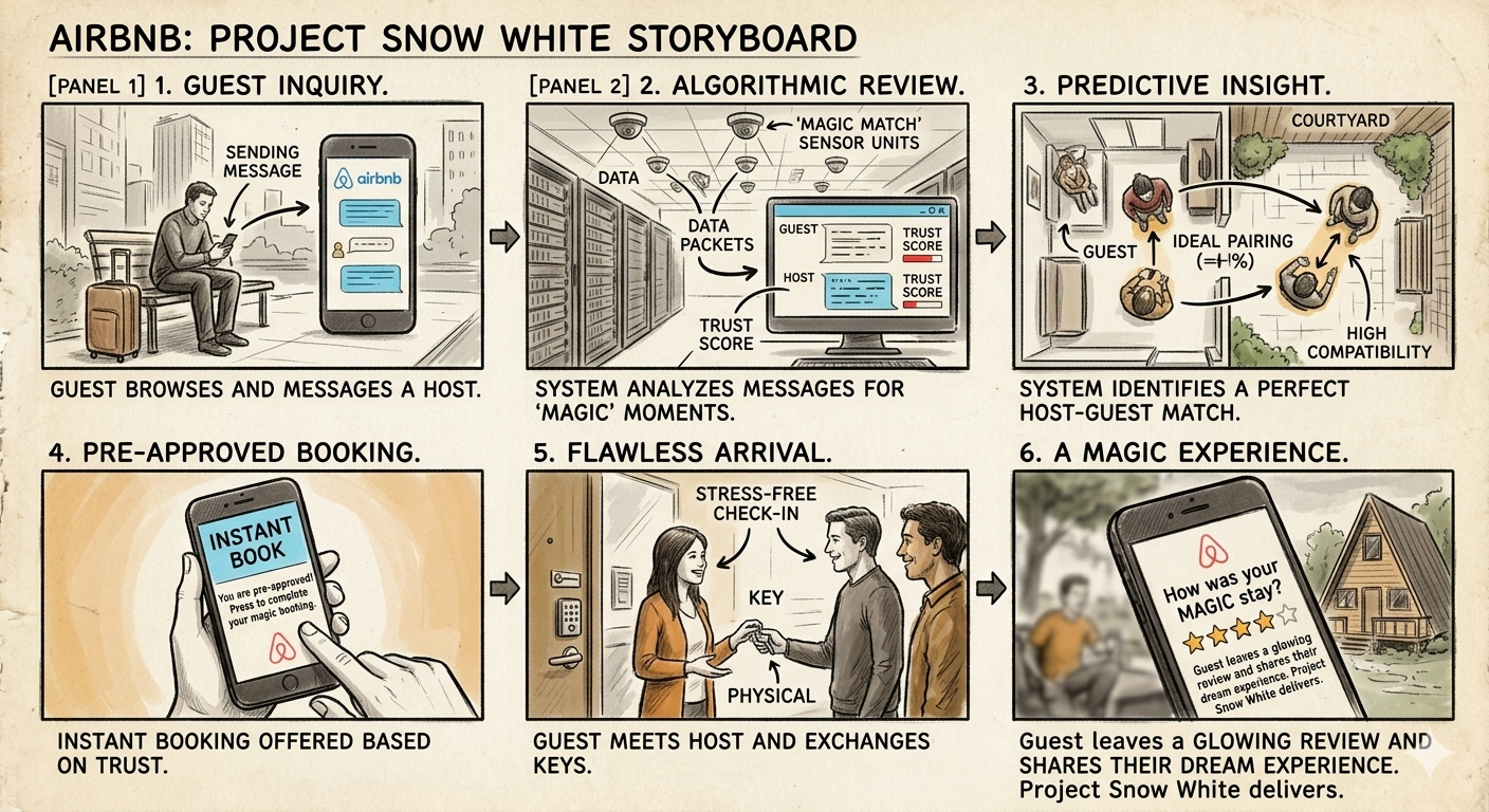 Airbnb Project Snow White Storyboard - Free AI Storyboard Generator, 50+ Real Storyboard Examples