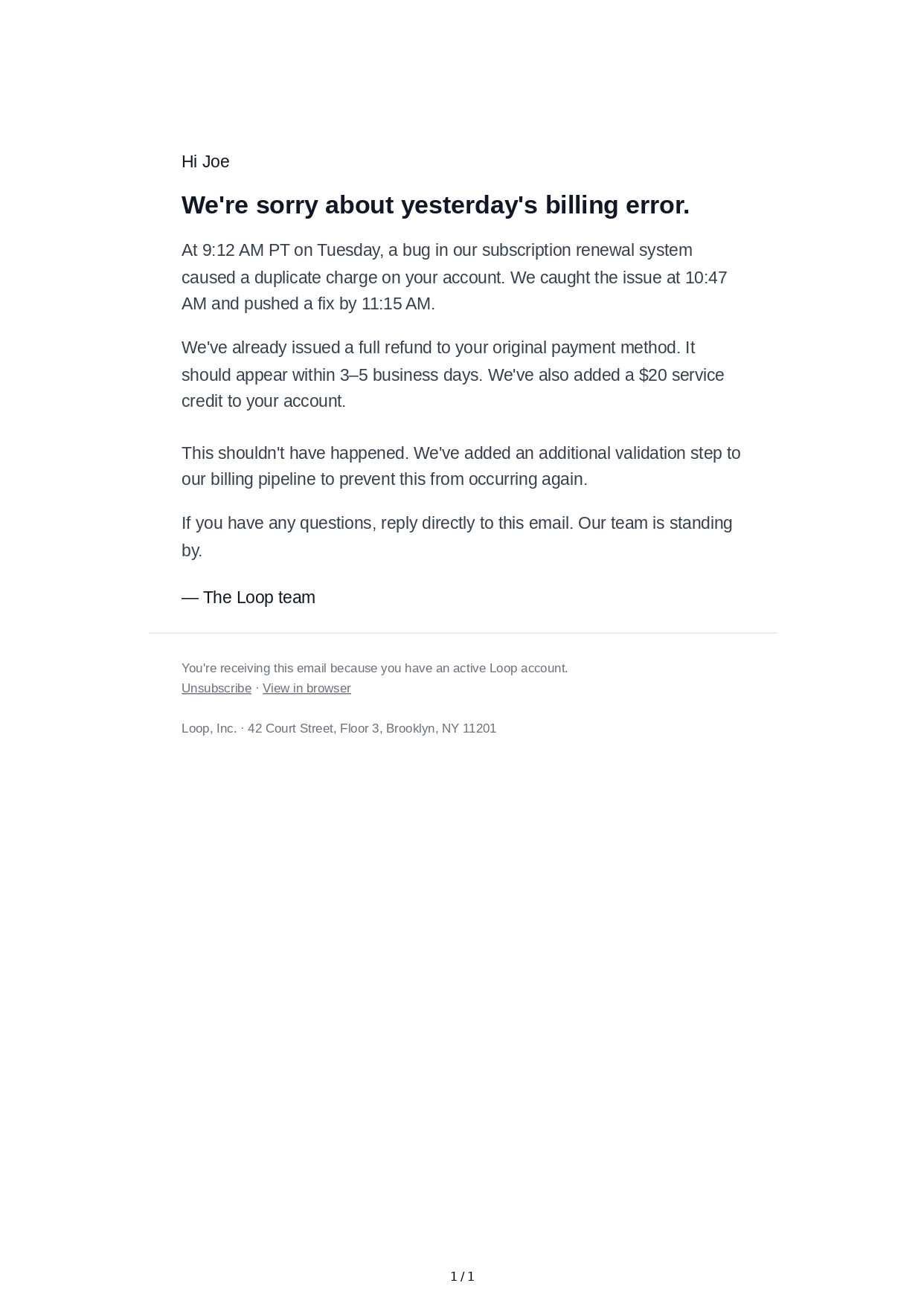 Apology Email - Free AI Email Generator, 50+ Real Email Examples