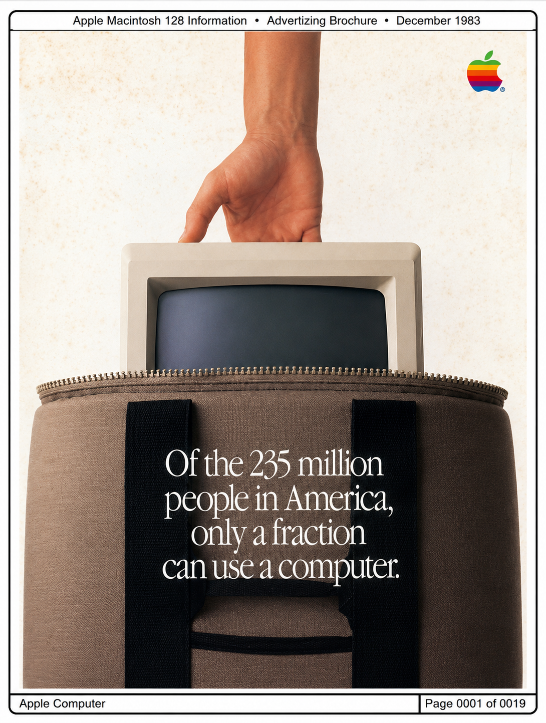 Apple Macintosh 128 Brochure - Free AI Brochure Generator, 50+ Real Brochure Examples