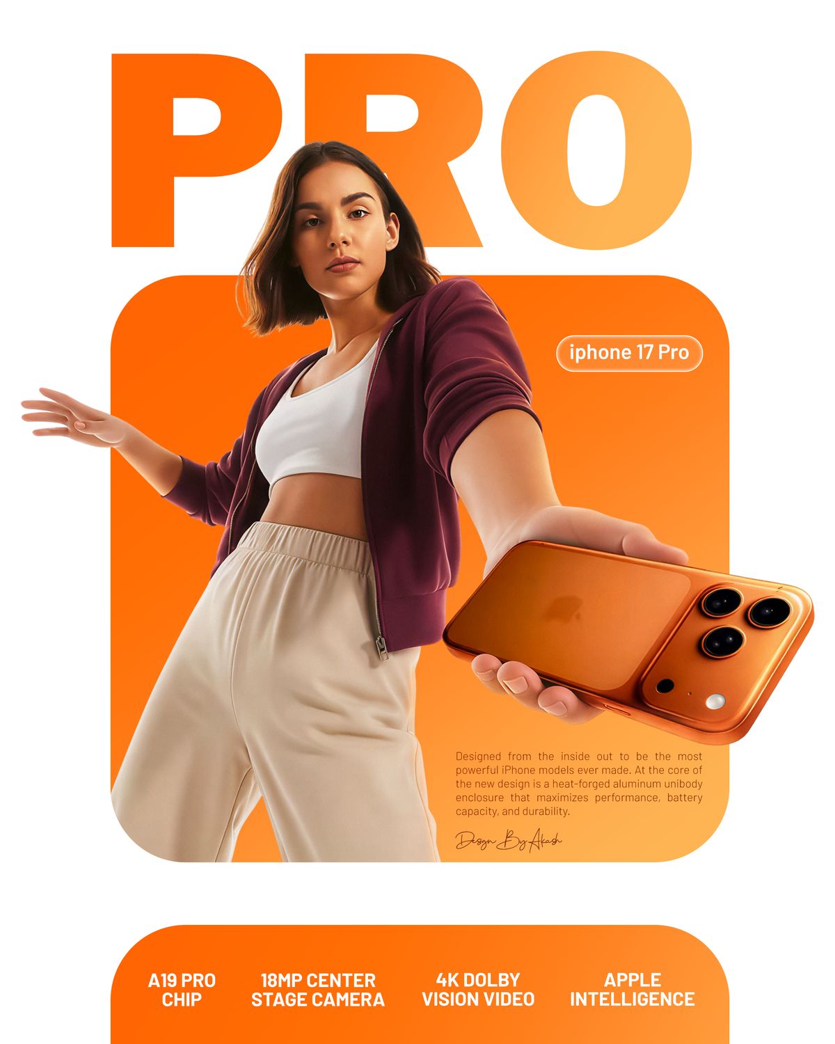 Apple iPhone 17 Pro Showcase Social Media Post - Free AI Social Media Post Generator, 50+ Real Social Media Post Examples