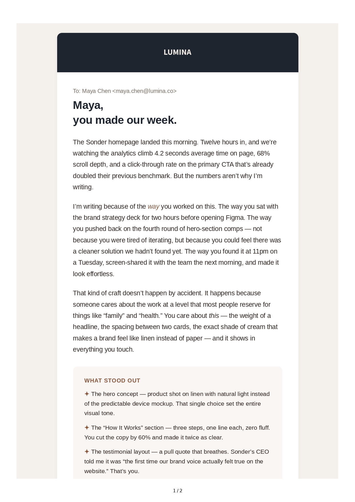 Appreciation Email - Free AI Email Generator, 50+ Real Email Examples