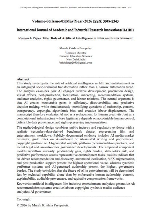 Artificial Intelligence Applications in Film Industry - Free AI Artificial Intelligence Applications Generator, 50+ Real Artificial Intelligence Application Examples