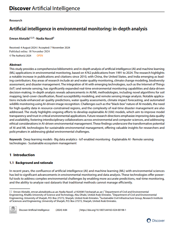 Artiﬁcial intelligence Applications in Environmental Monitoring - Free AI Artificial Intelligence Applications Generator, 50+ Real Artificial Intelligence Application Examples