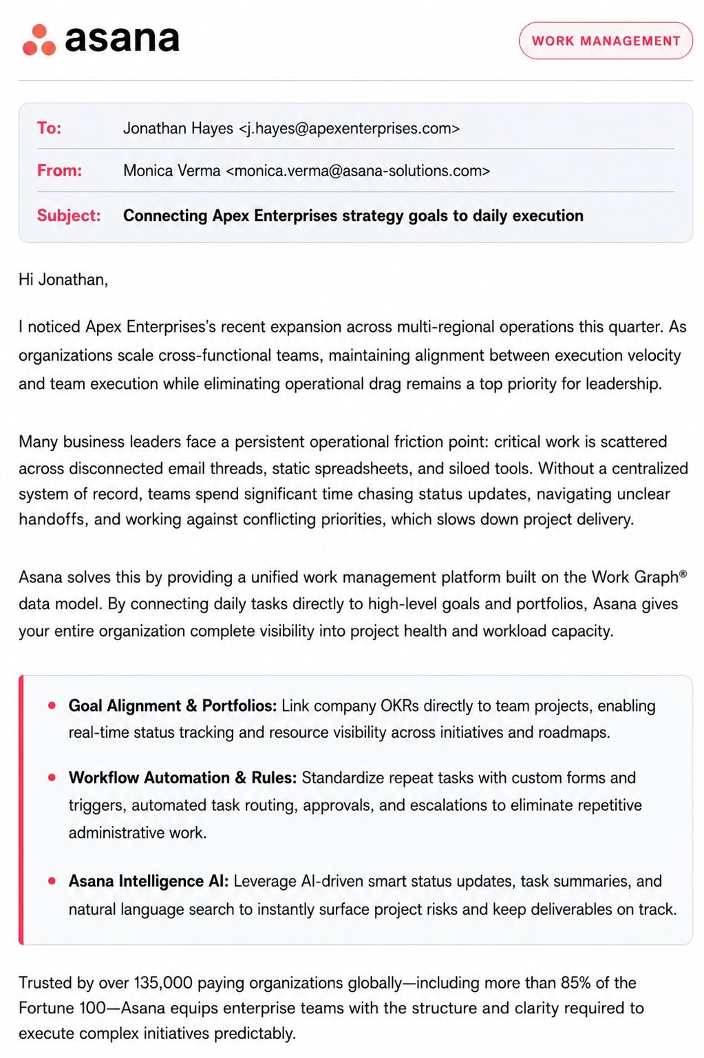 Asana Sales Email - Free AI Sales Pitch Generator, 30+ Real Sales Pitch Examples