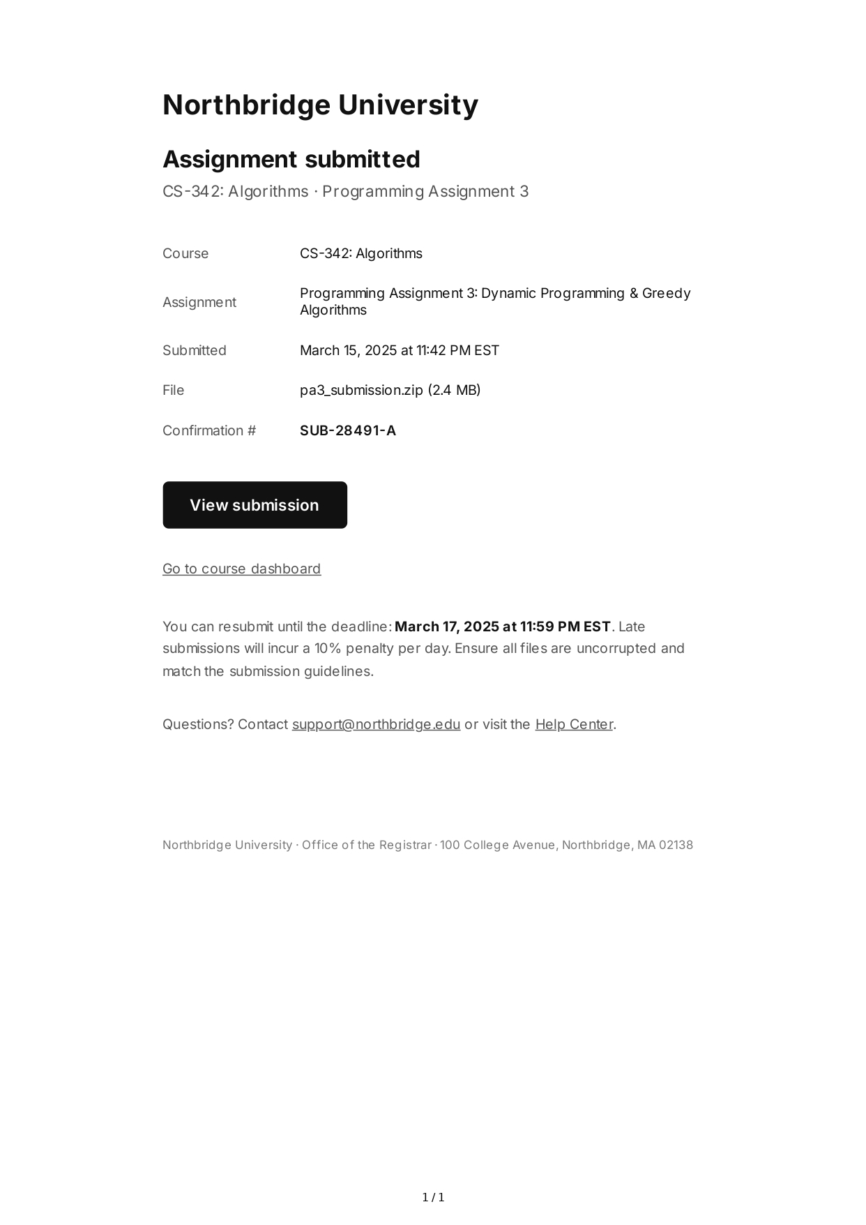 Assignment Submission Email - Free AI Email Generator, 50+ Real Email Examples