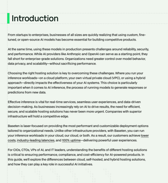 Baseten AI Agent for Deployment Software - Free AI Agent Generator, 50+ Real AI Agent Examples