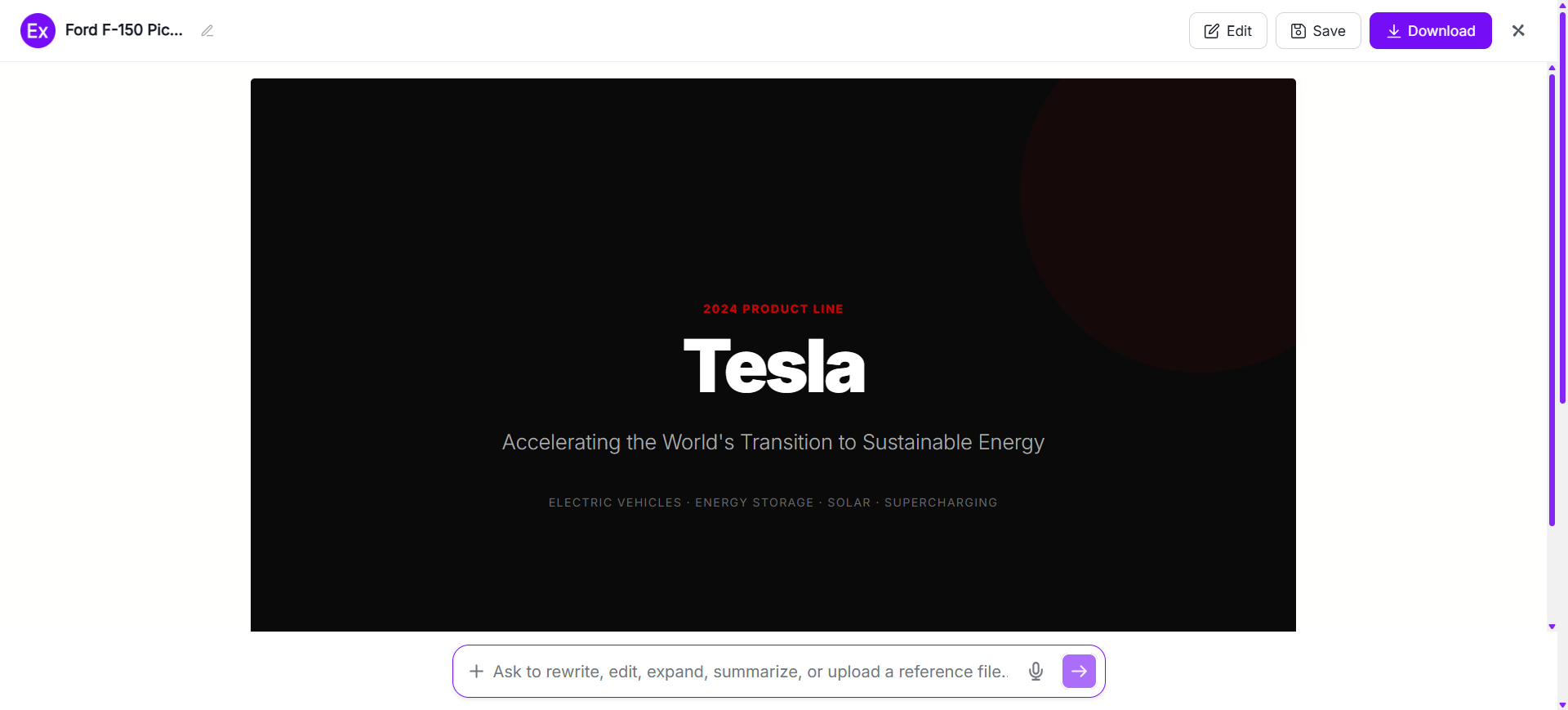 Generate A New AI Brochure