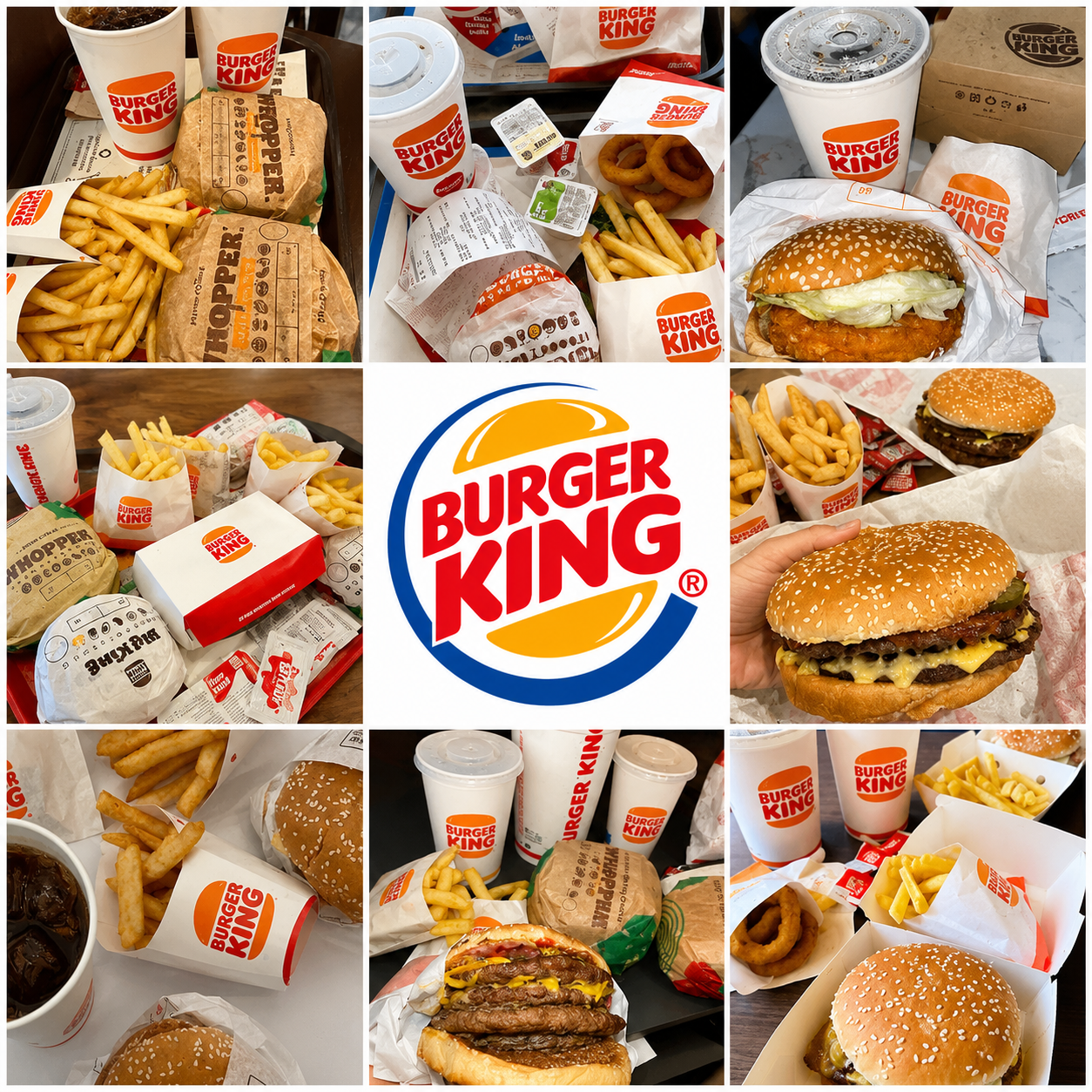Burger King Fast Food Mood Board - Free AI Mood Board Generator, 50+ Real Mood Board Examples