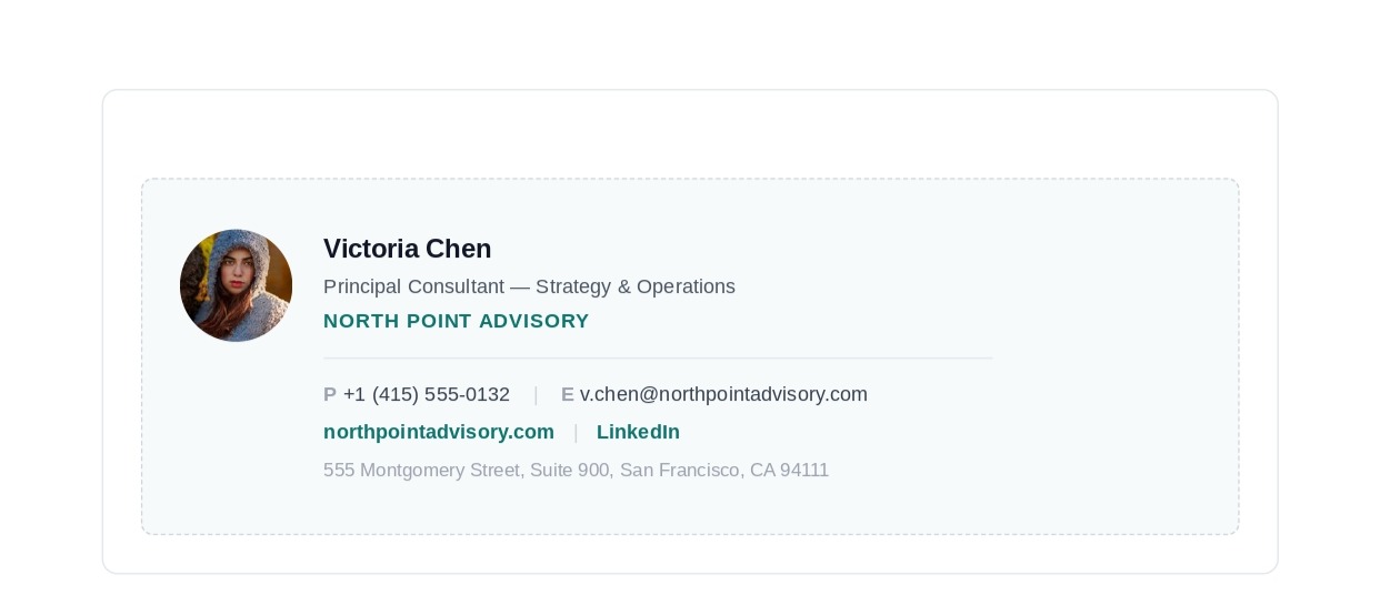 Business Consultant Email Signature - Free AI Email Signature Generator, 50+ Real Email Signature Examples