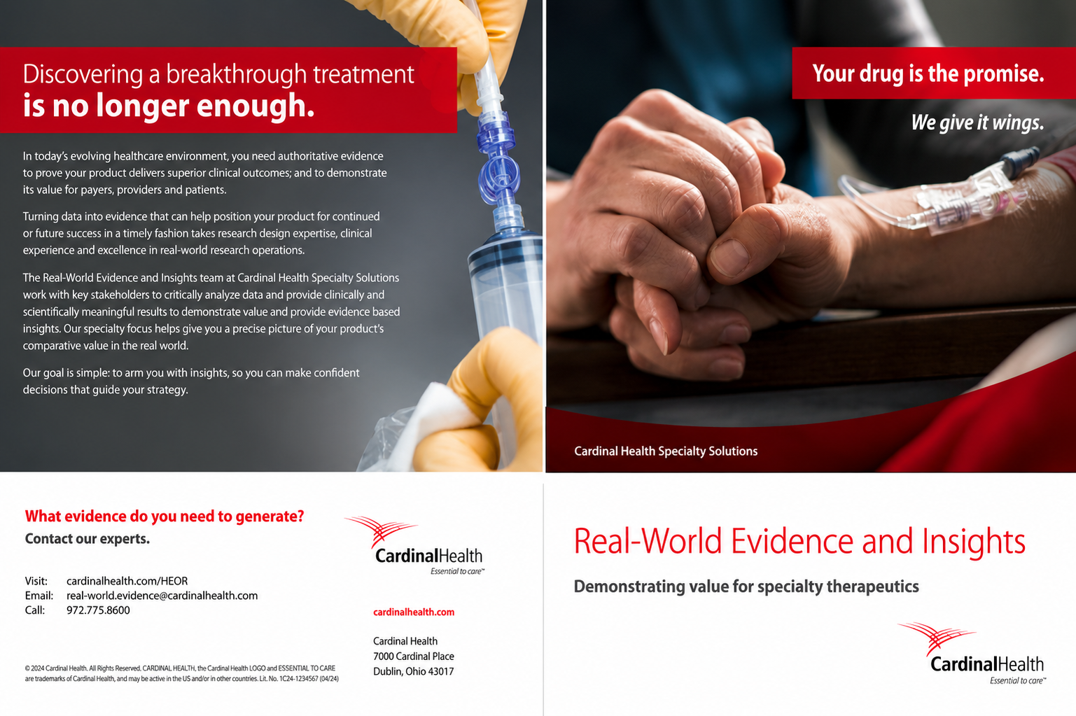 Cardinal Health Healthcare Research Brochure - Free AI Brochure Generator, 50+ Real Brochure Examples
