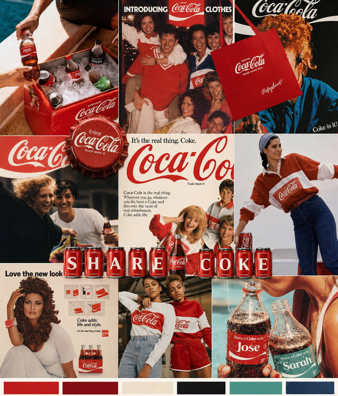 Coca-Cola Advertising Inspiration Mood Board - Free AI Mood Board Generator, 50+ Real Mood Board Examples