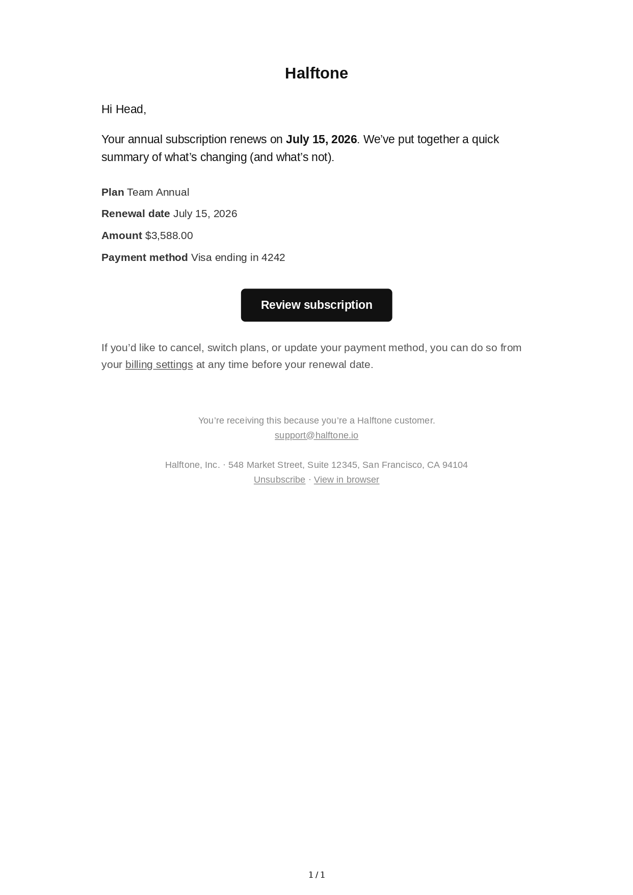 Contract Renewal Email - Free AI Email Generator, 50+ Real Email Examples