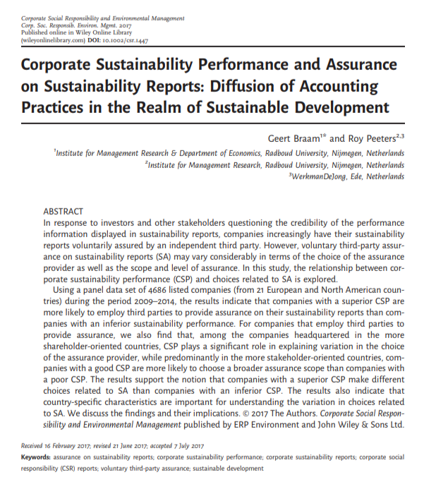 Corporate Sustainability Report