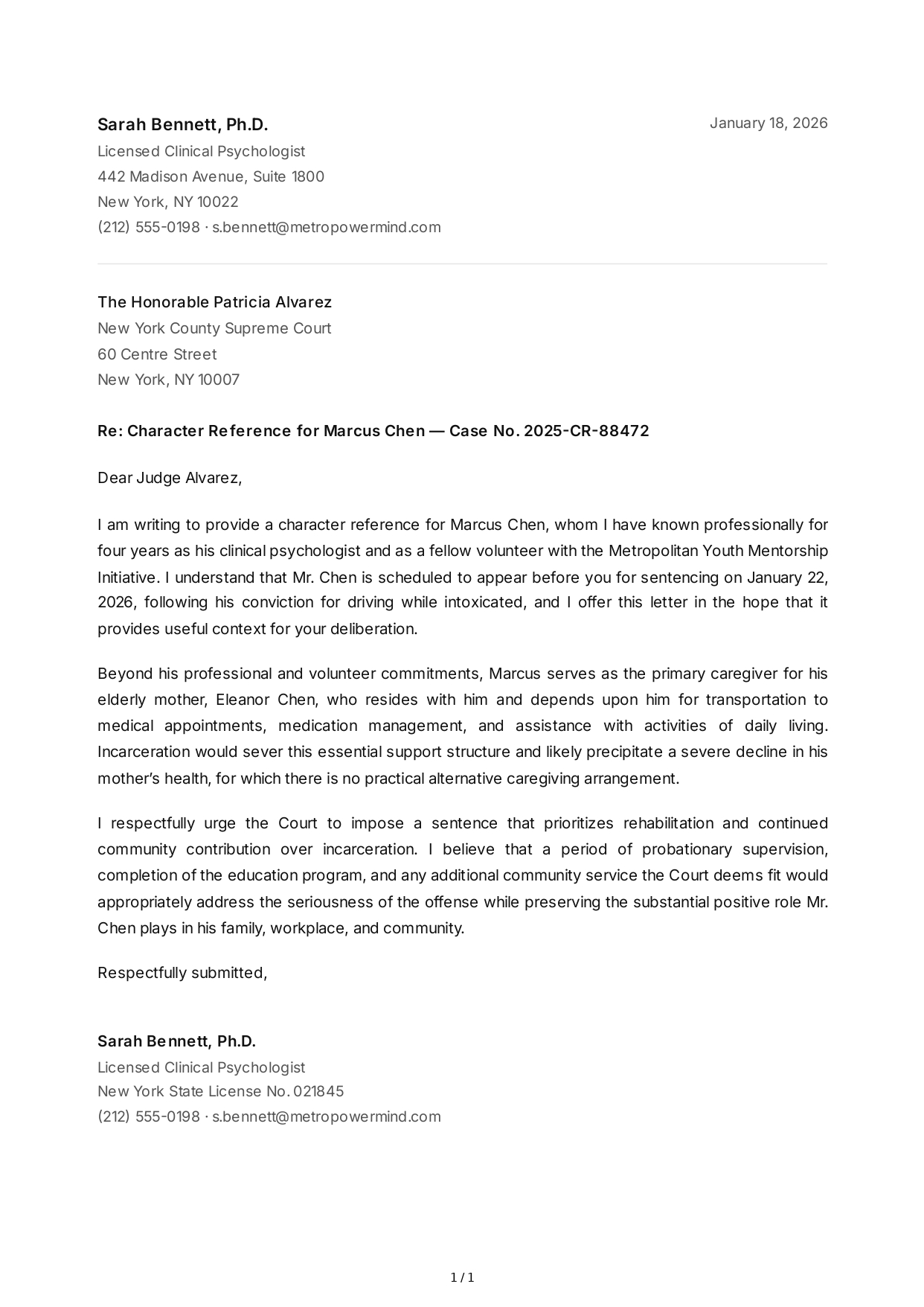 Court Reference Letter - Free AI Reference Letter Generator, 50+ Real Reference Letter Examples