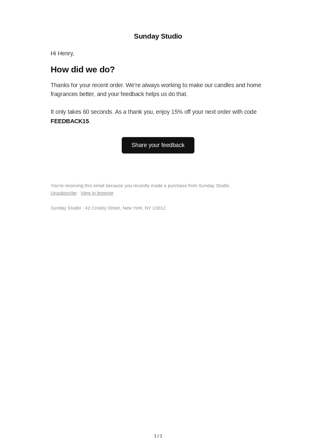 Customer Feedback Email - Free AI Email Generator, 50+ Real Email Examples