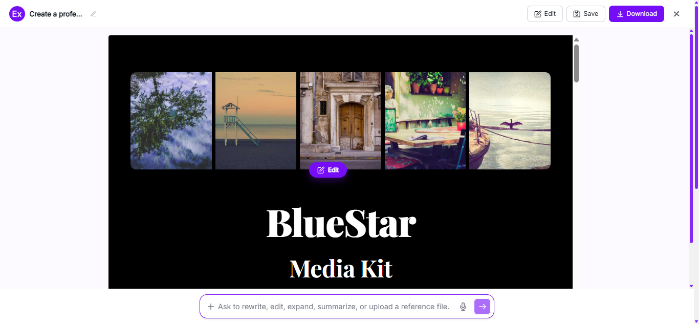 Media Kit Examples