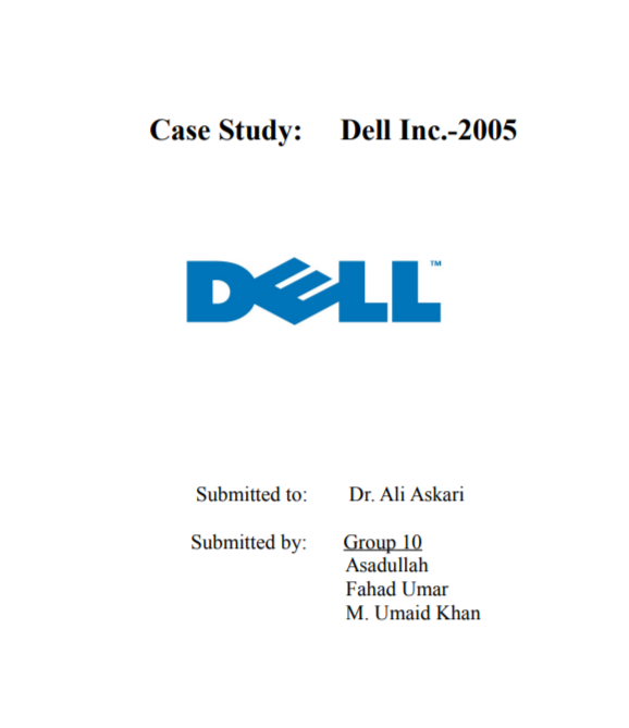 DELL Case Study  - Free AI Case Study Generator, 50+ Real Case Study Examples