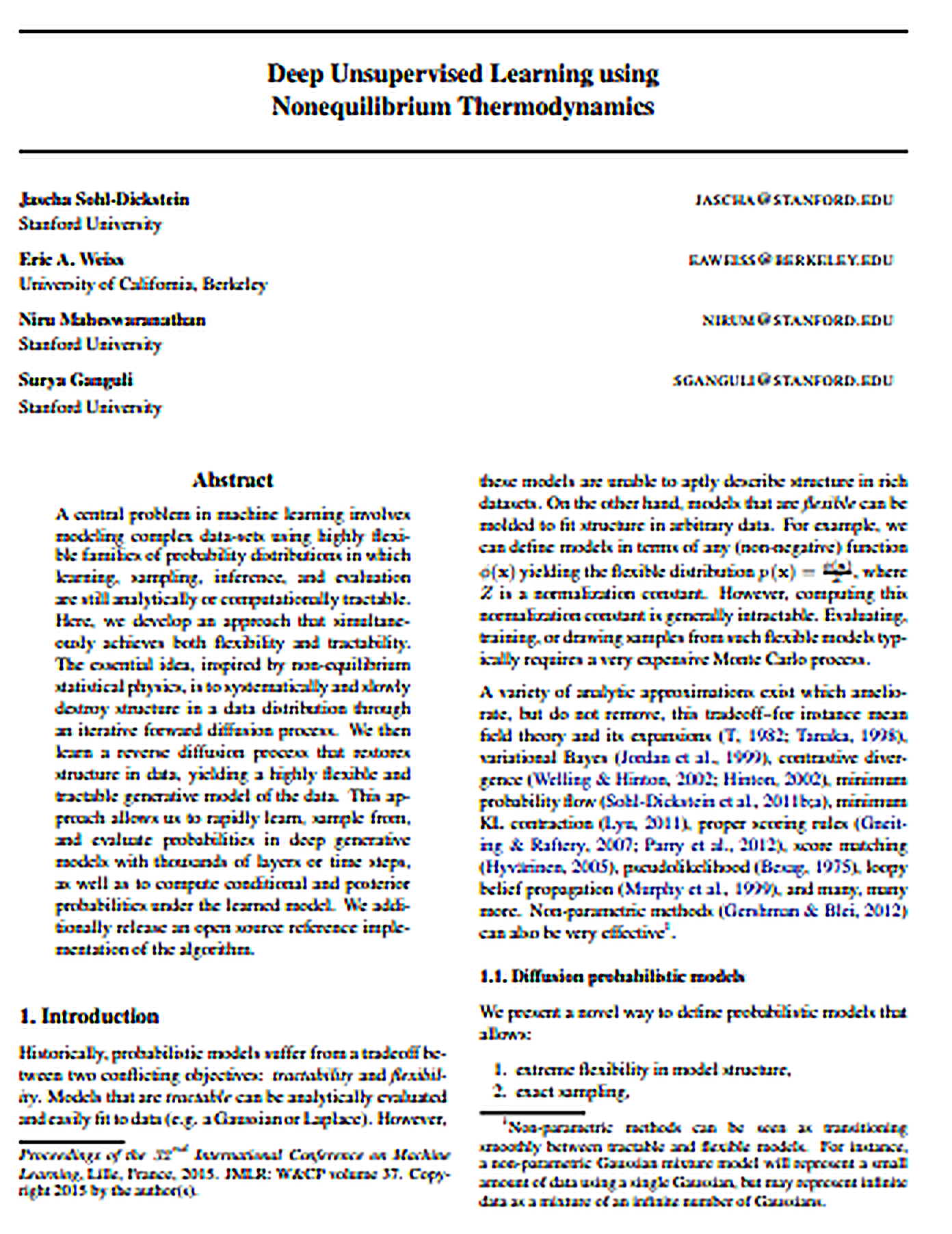 Diffusion Models Research Paper by University of California - Free AI Research Paper Generator, 50+ Real Research Paper Examples