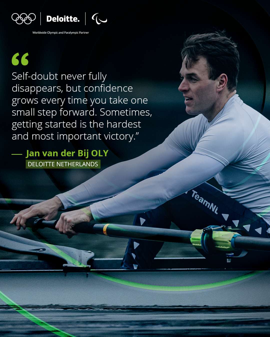 Deloitte Olympic & Paralympic Partnership Social Media Post - Free AI Social Media Post Generator, 50+ Real Social Media Post Examples