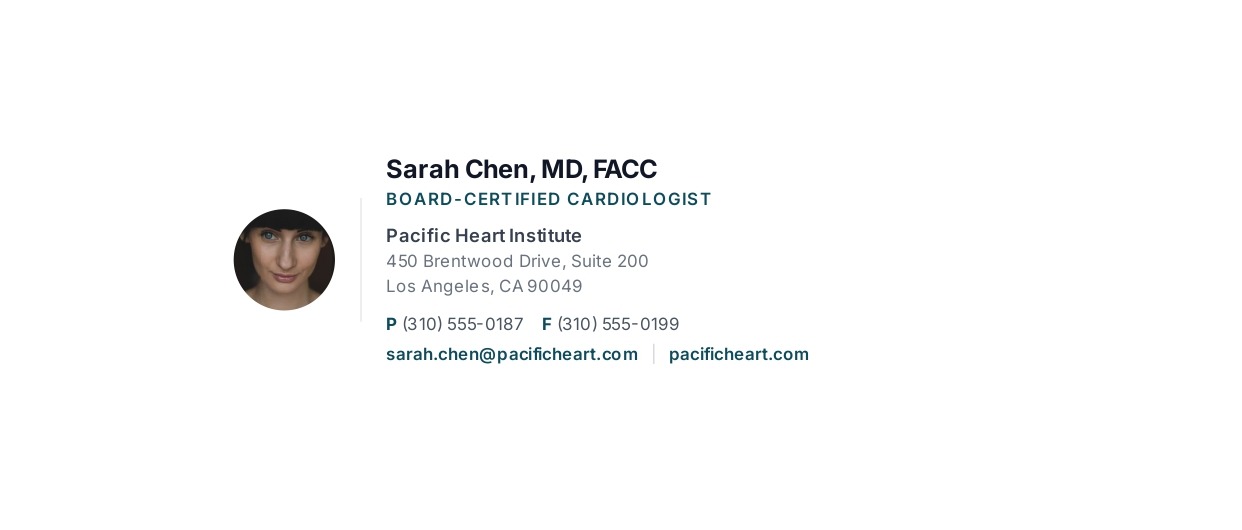 Doctor Email Signature - Free AI Email Signature Generator, 50+ Real Email Signature Examples