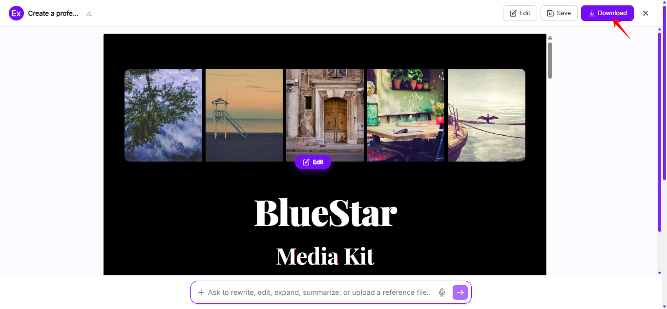 Media Kit Examples