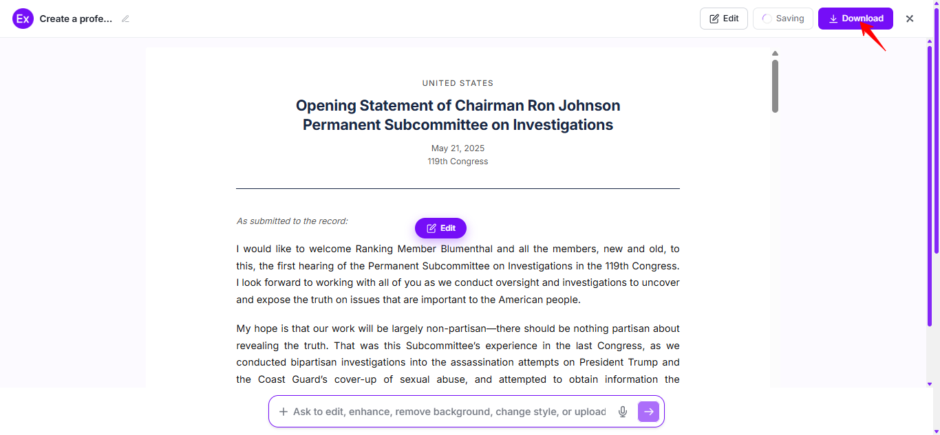 Opening Statement Examples