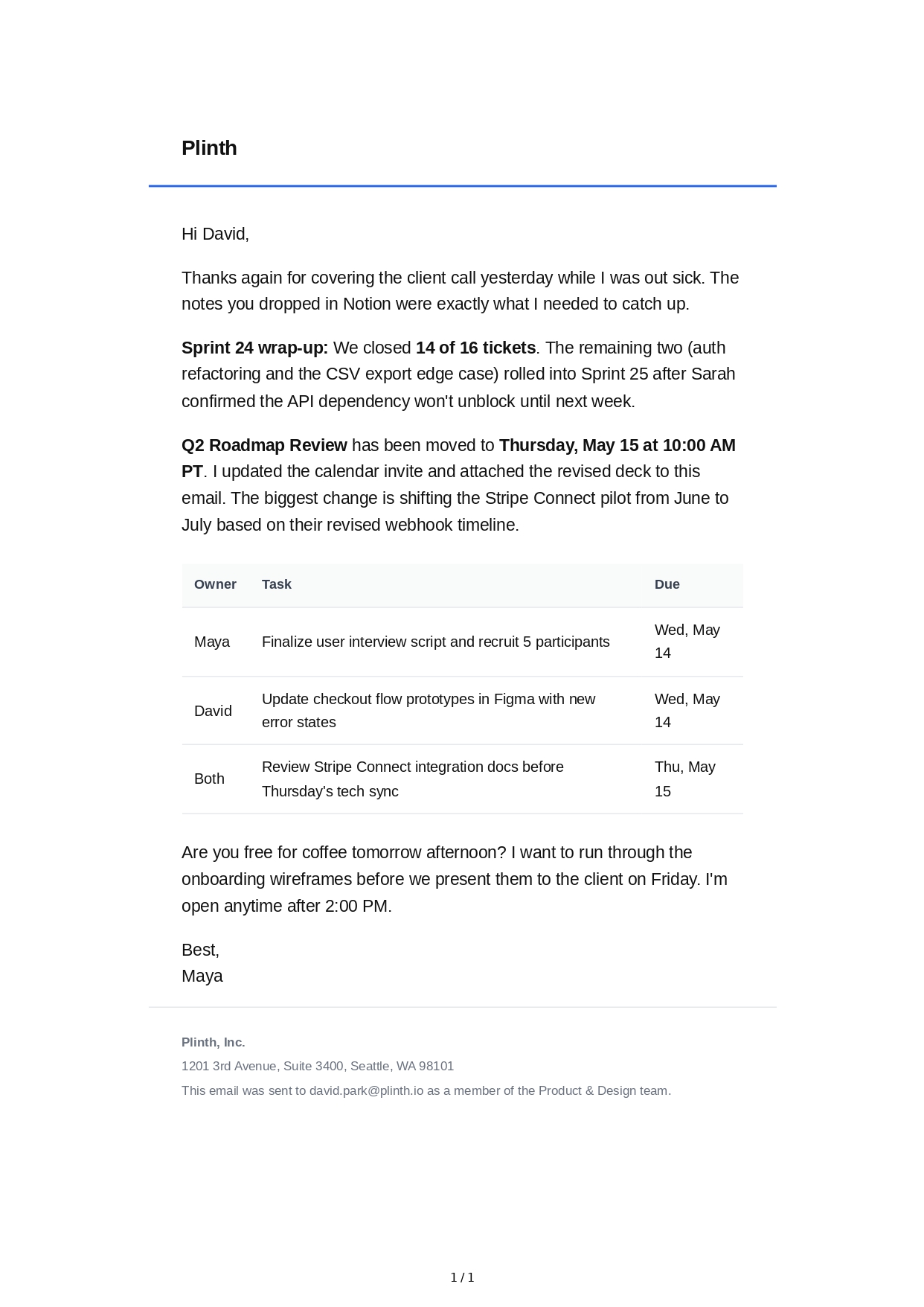 Email to Colleague - Free AI Email Generator, 50+ Real Email Examples
