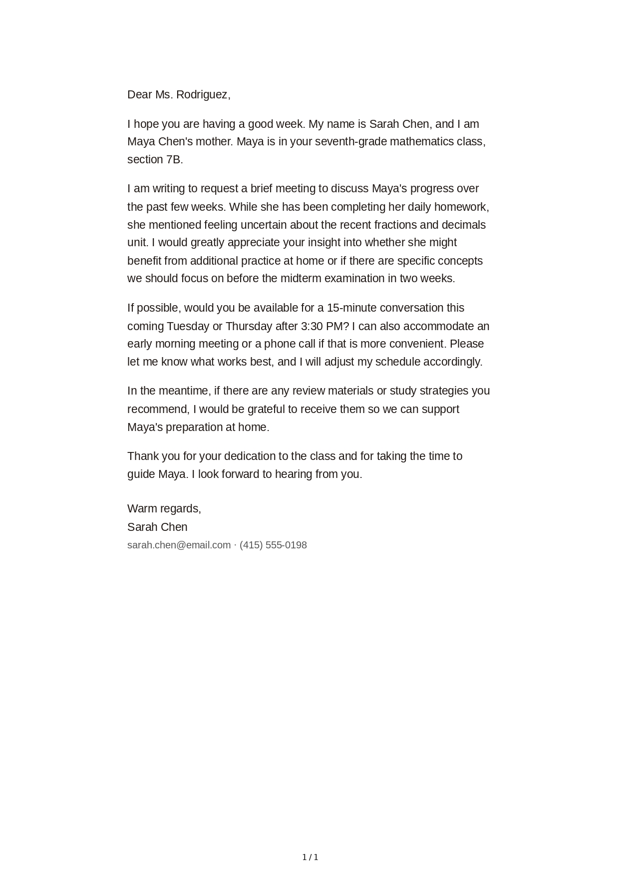 Email to Teacher - Free AI Email Generator, 50+ Real Email Examples