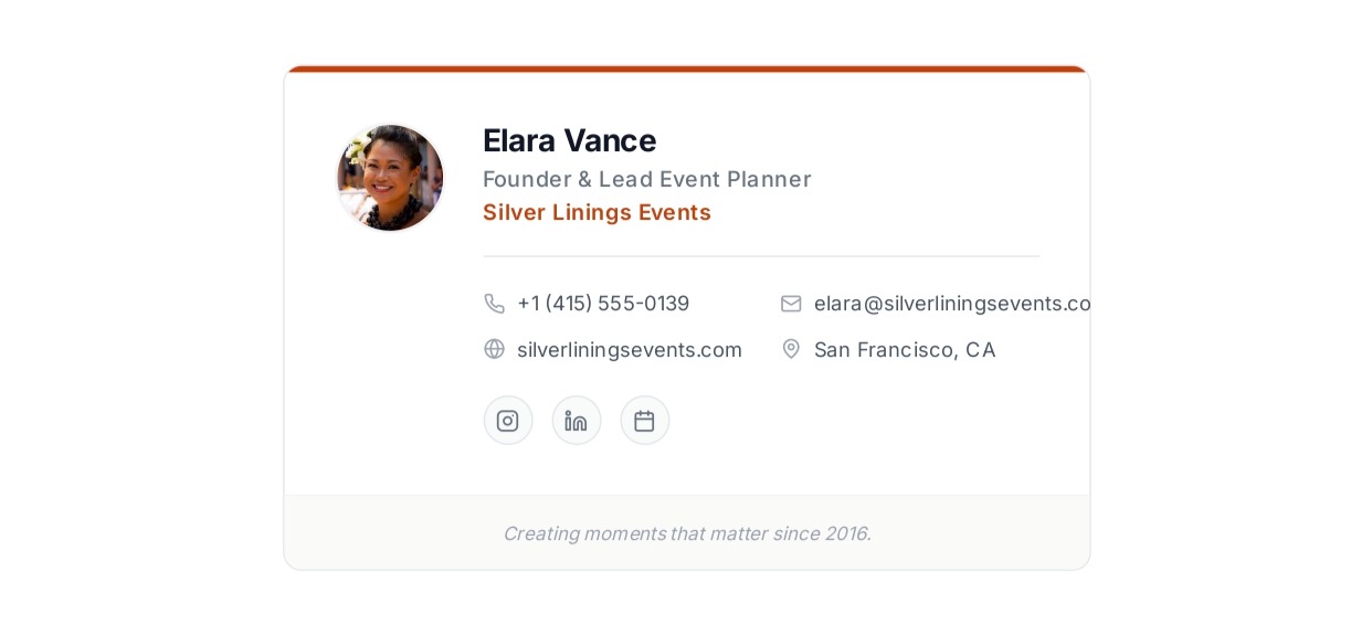 Event Planner Email Signature - Free AI Email Signature Generator, 50+ Real Email Signature Examples