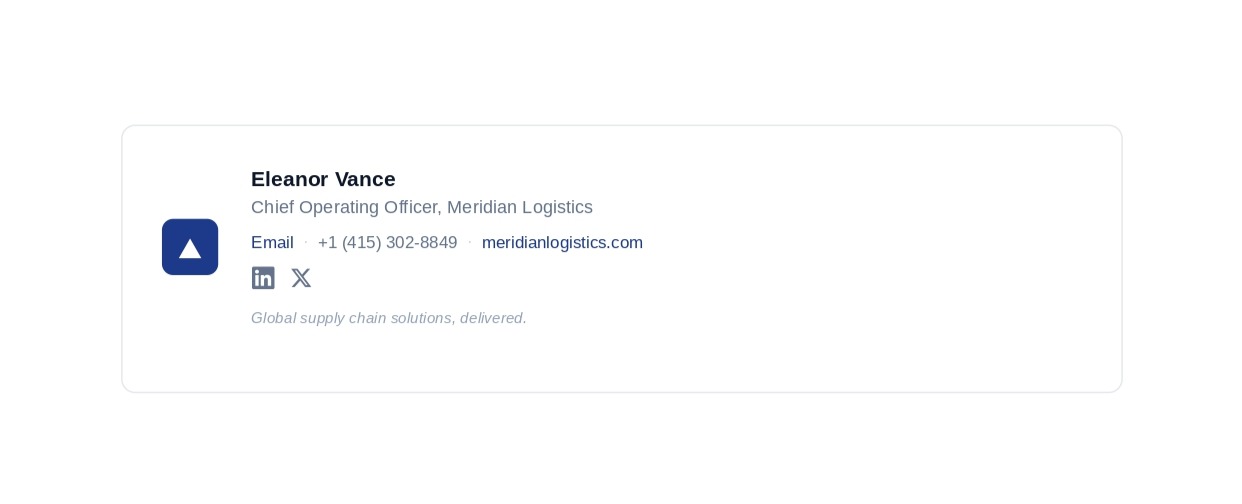 Executive Email Signature - Free AI Email Signature Generator, 50+ Real Email Signature Examples