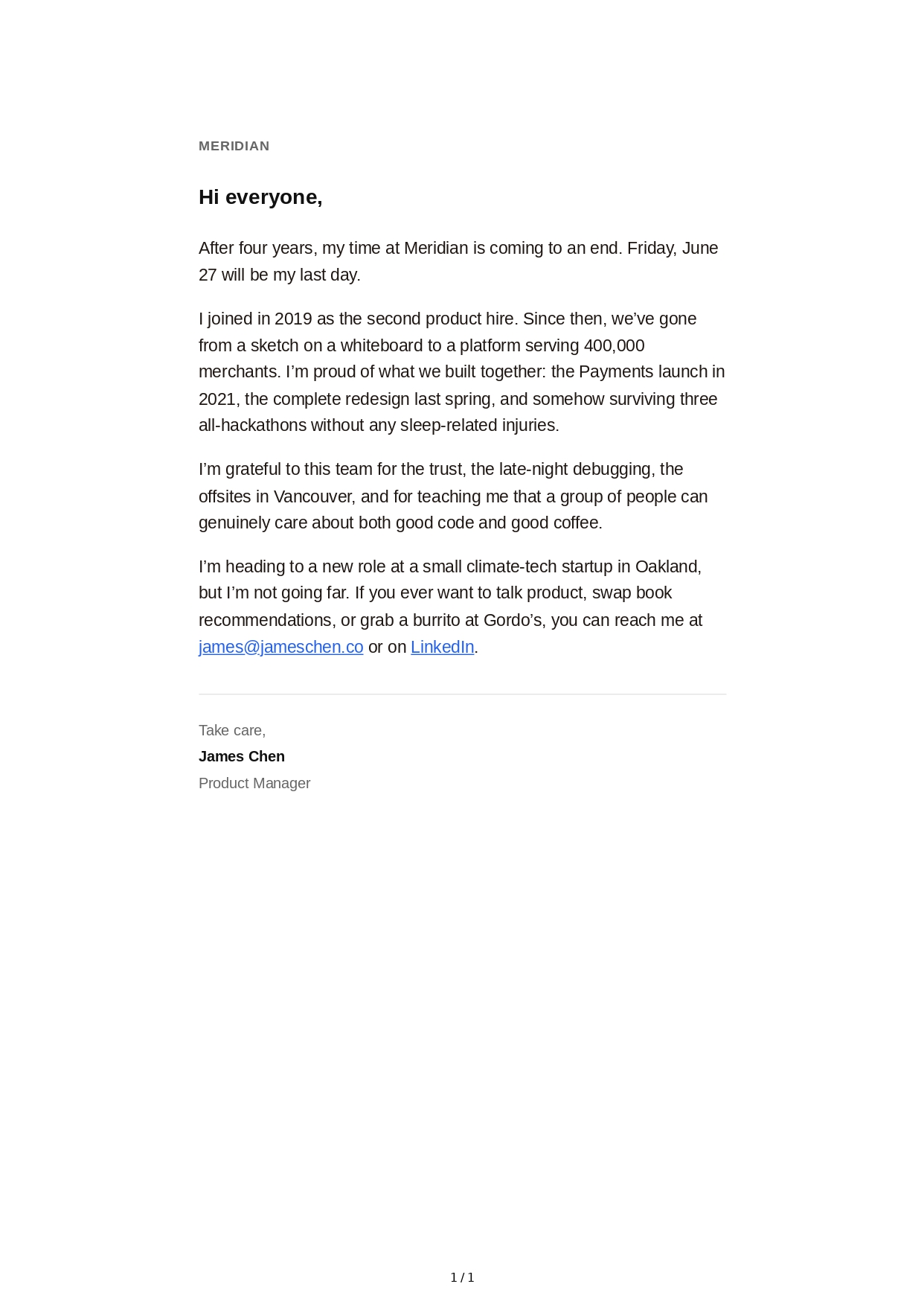 Farewell Email - Free AI Email Generator, 50+ Real Email Examples