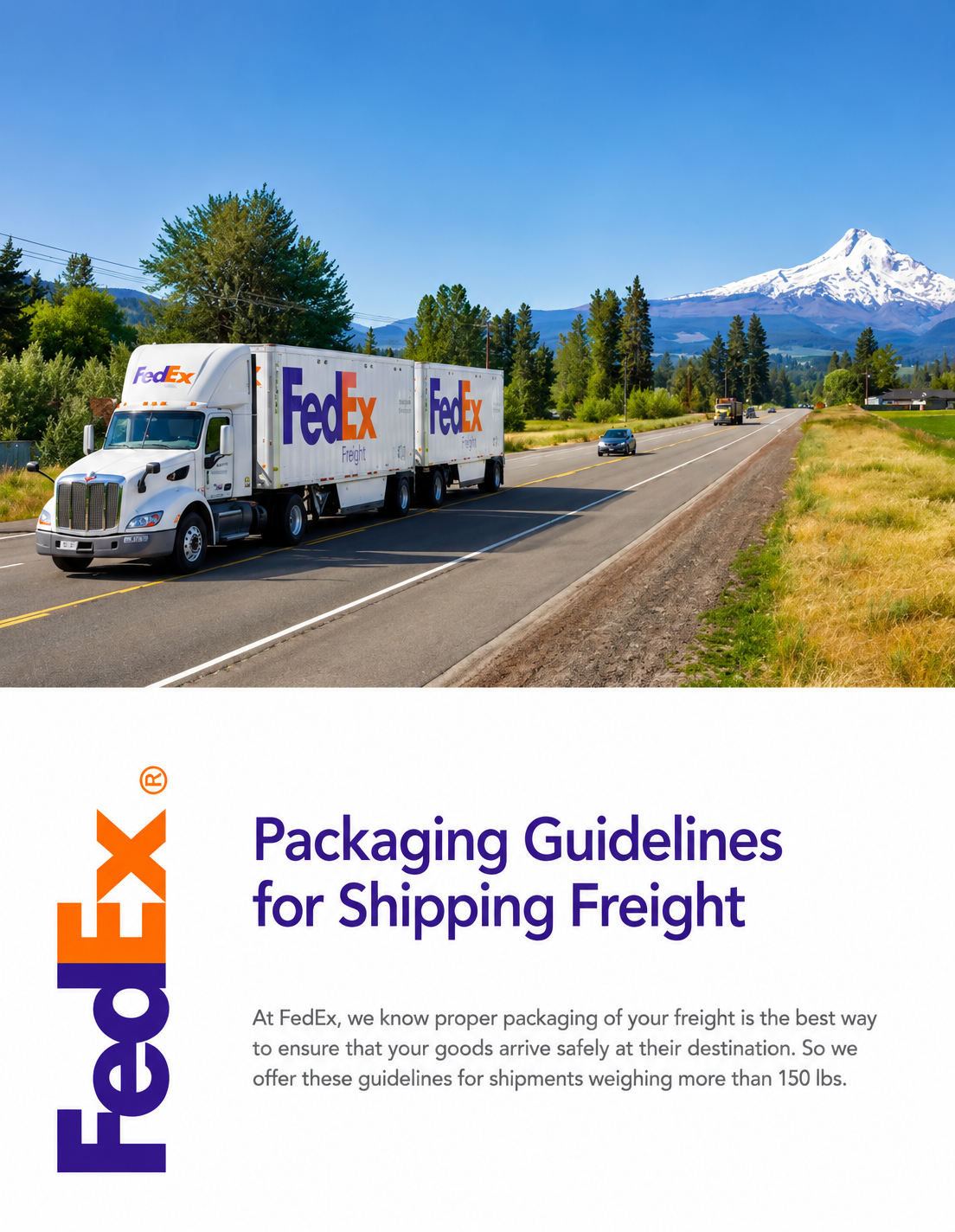 FedEx Freight Packaging Brochure - Free AI Brochure Generator, 50+ Real Brochure Examples