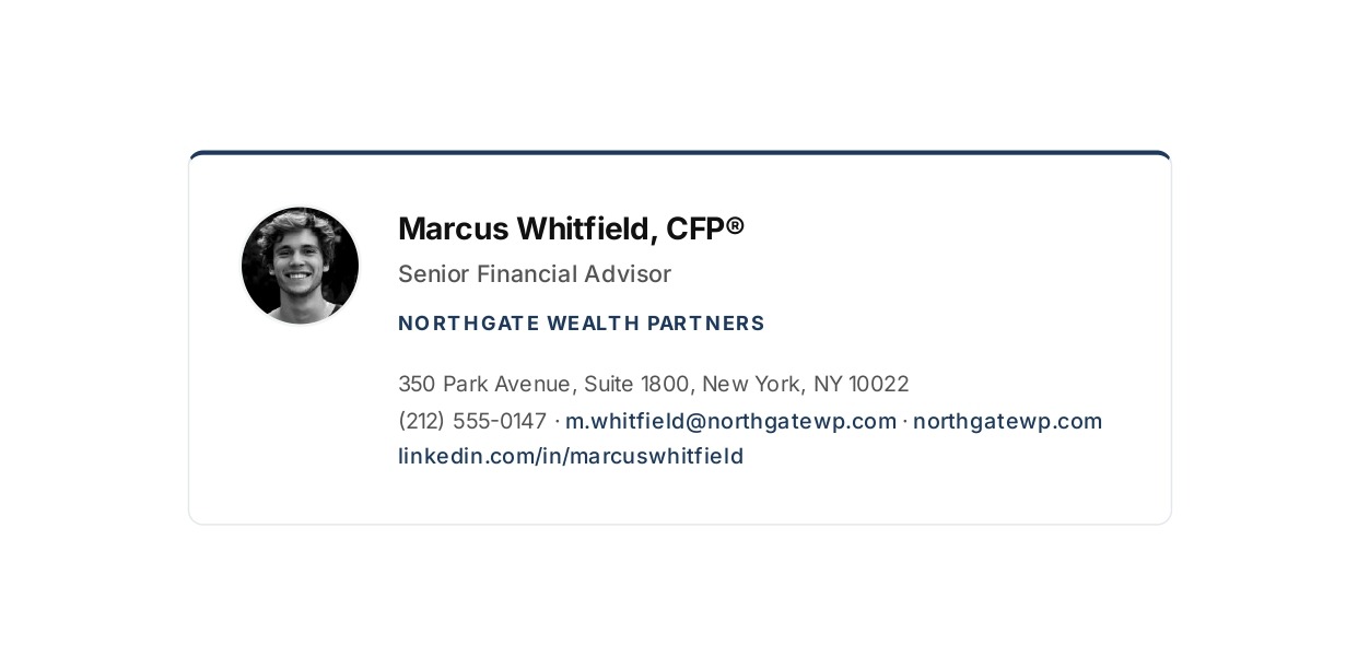 Financial Advisor Email Signature - Free AI Email Signature Generator, 50+ Real Email Signature Examples