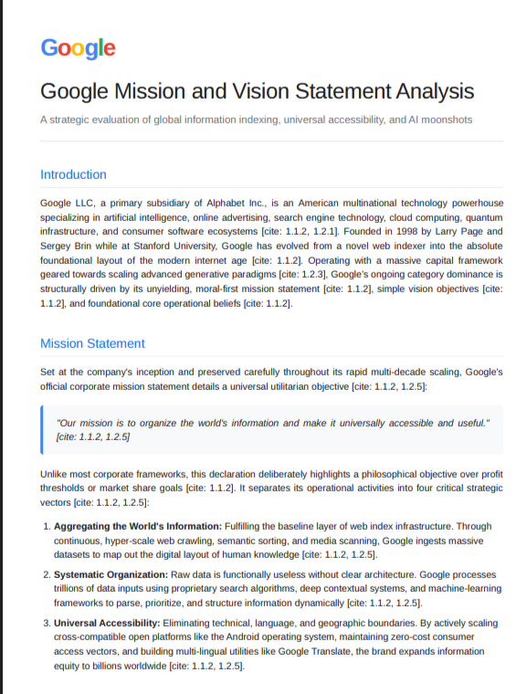 Google Mission Statement - Free AI Mission Statement Generator, 50+ Real Mission Statement Examples