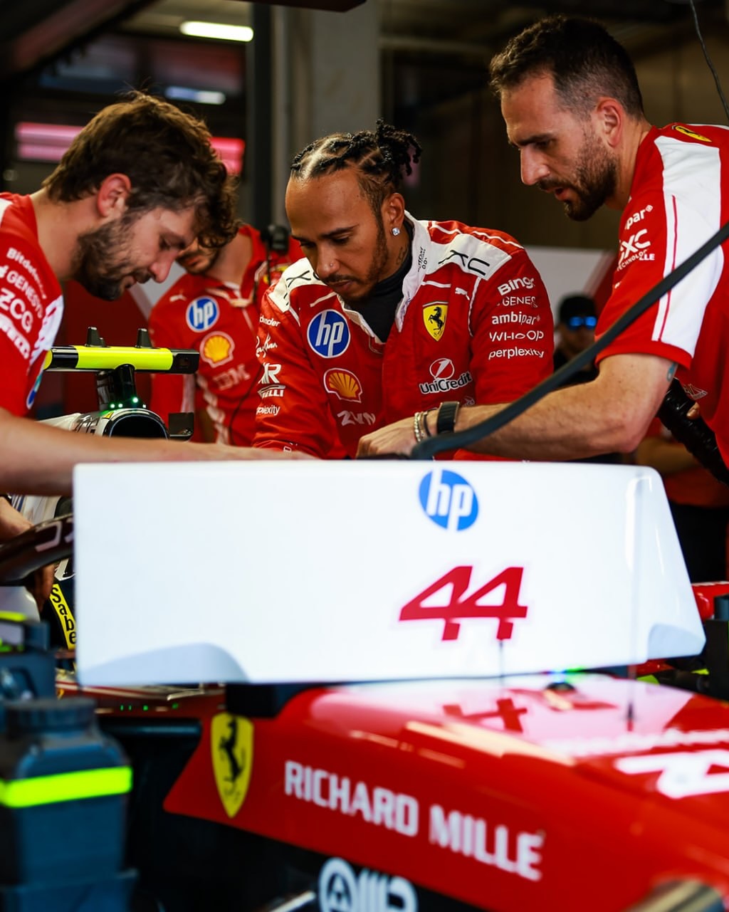 HP Ferrari Formula 1 Partnership Social Media Post - Free AI Social Media Post Generator, 50+ Real Social Media Post Examples