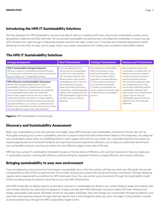 HPE Sustainability Report