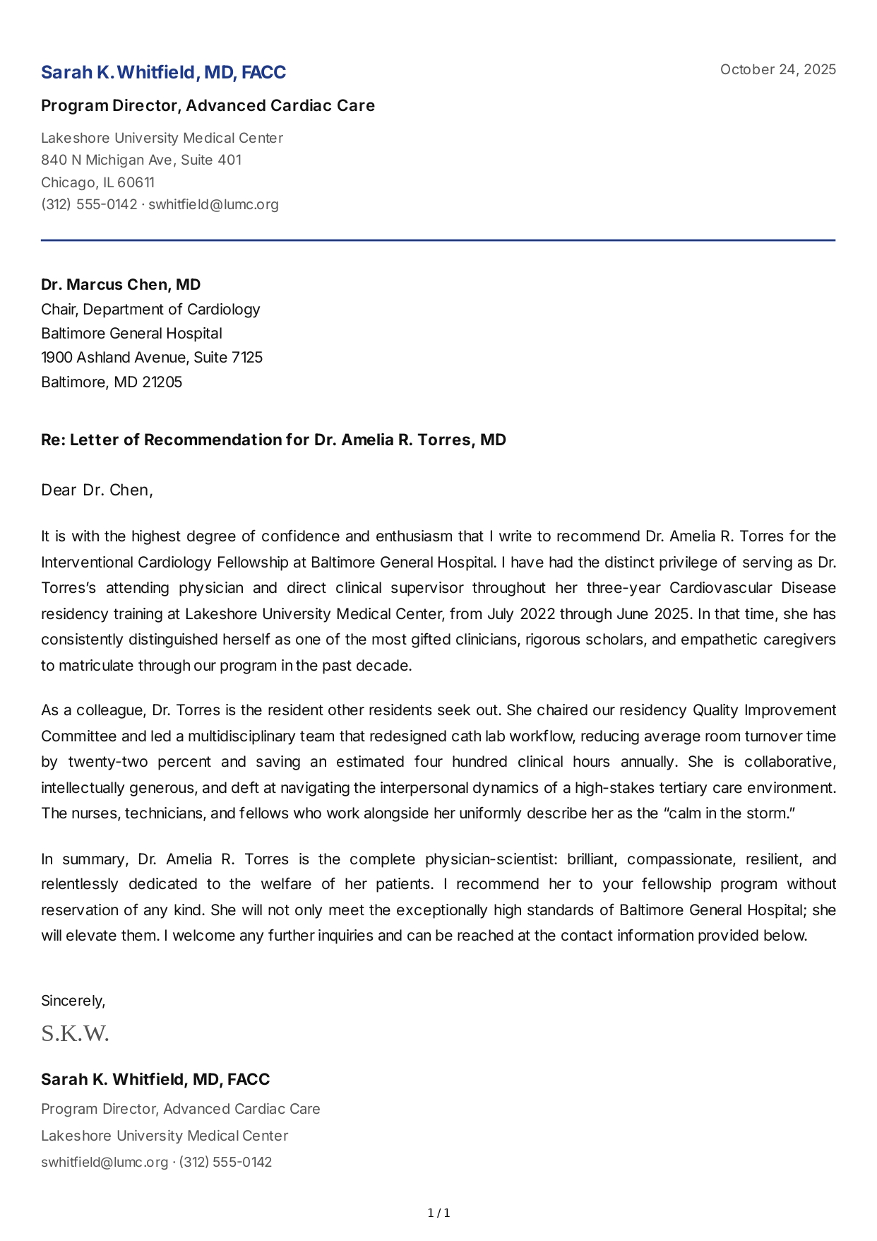 Healthcare Professional Reference Letter - Free AI Reference Letter Generator, 50+ Real Reference Letter Examples
