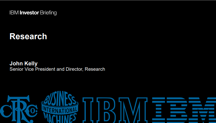 IBM Research Pitch Deck - Free AI Pitch Deck Generator, 50+ Real Pitch Deck Examples
