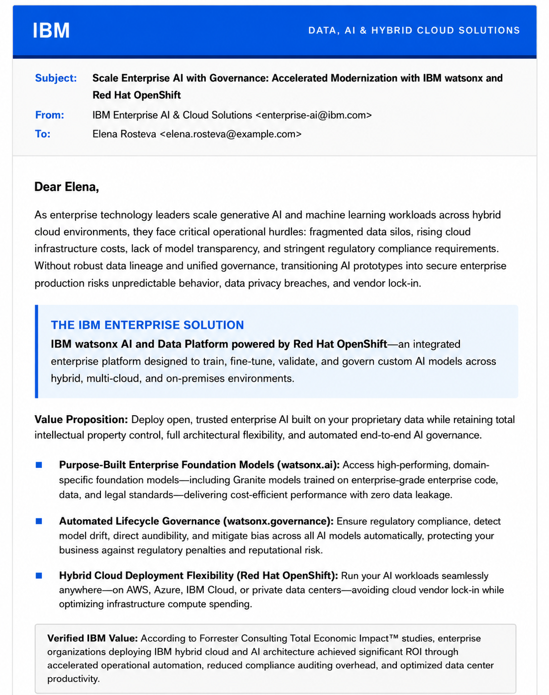 IBM Sales Email - Free AI Sales Pitch Generator, 40+ Real Sales Pitch Examples