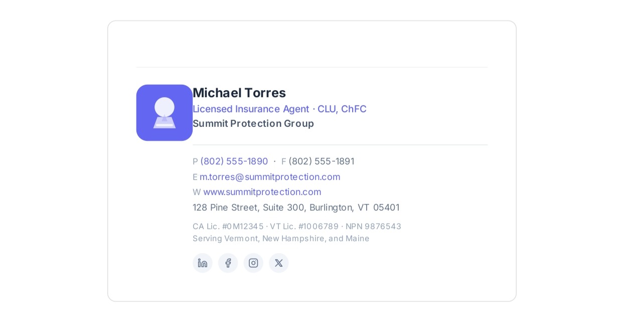 Insurance Agent Email Signature - Free AI Email Signature Generator, 50+ Real Email Signature Examples