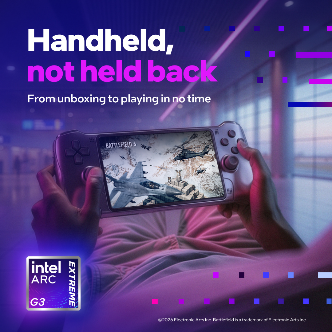 Intel ARC Gaming Handheld Social Media Post - Free AI Social Media Post Generator, 50+ Real Social Media Post Examples
