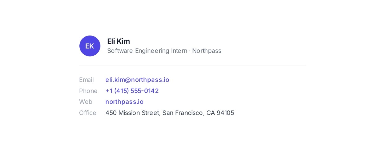 Intern Email Signature - Free AI Email Signature Generator, 50+ Real Email Signature Examples