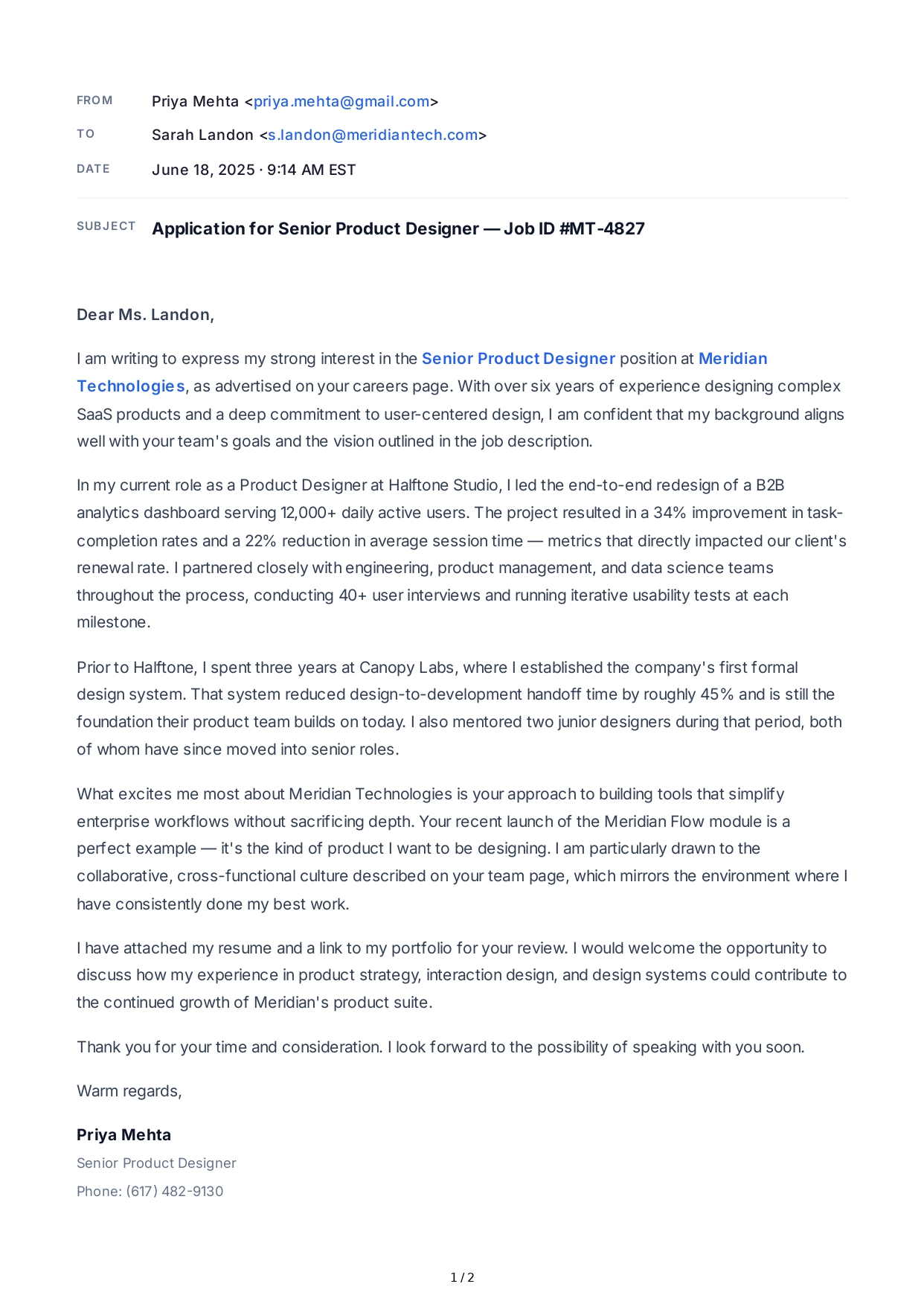 Job Application Email - Free AI Email Generator, 50+ Real Email Examples