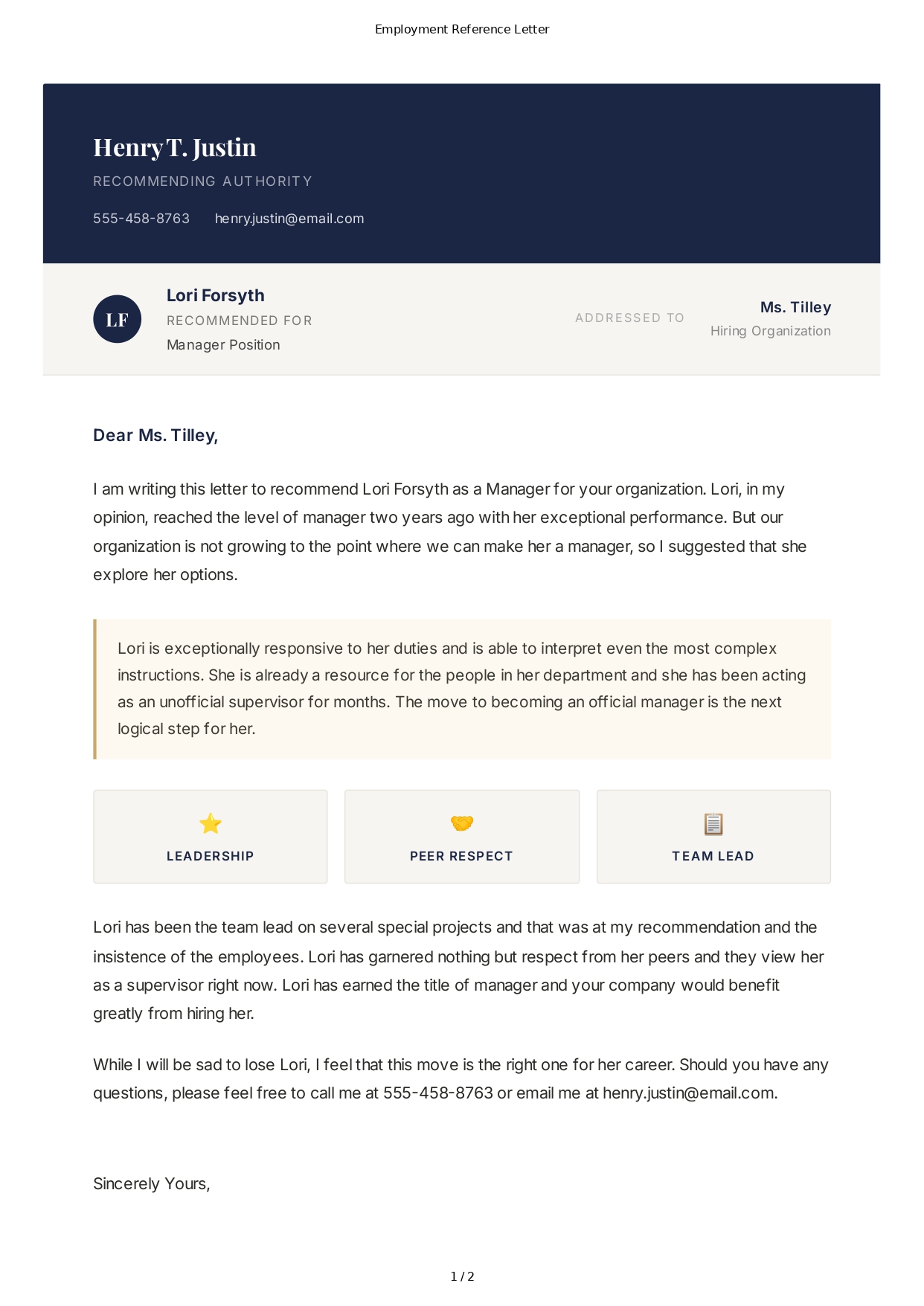 Job Application Reference Letter - Free AI Reference Letter Generator, 50+ Real Reference Letter Examples