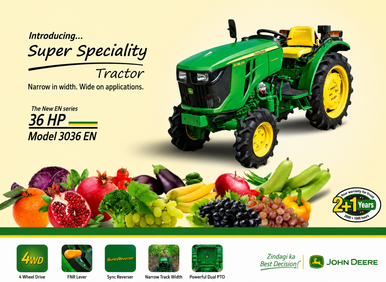 John Deere Specialty Tractor Brochure - Free AI Brochure Generator, 50+ Real Brochure Examples